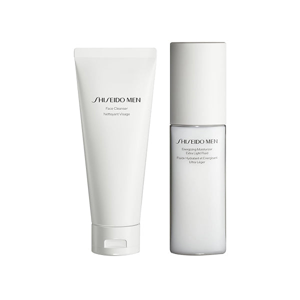 Shiseido Men Hydrating & Cleansing Skincare Set: Face Cleanser 125 ml + Hydrating Lotion 150 ml - Attenza Panamá