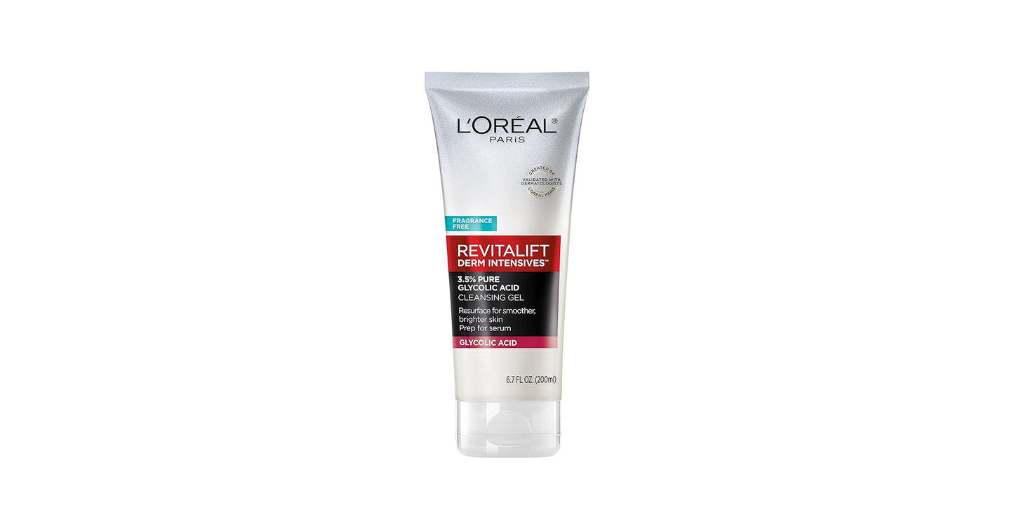 Revitalift 3.5% Pure Glycolic Acid Brightening Cleansing Gel wth Salicylic Acid - Attenza.net