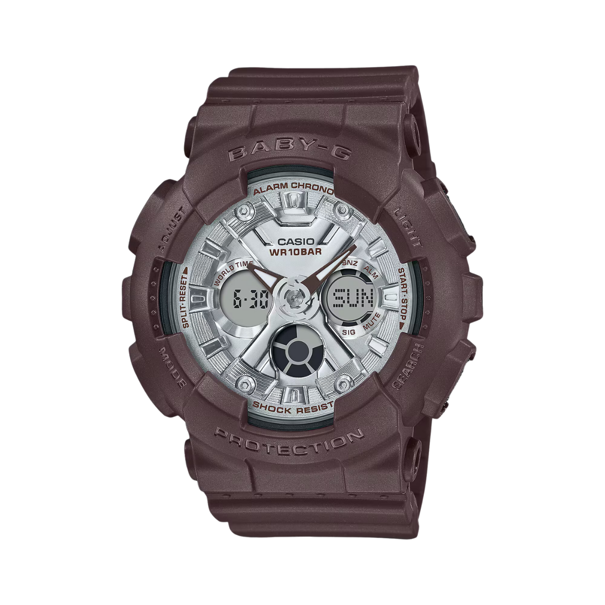 Reloj Análogo-Digital Serie-130 Sport Chocolate de Mujer - Attenza.net