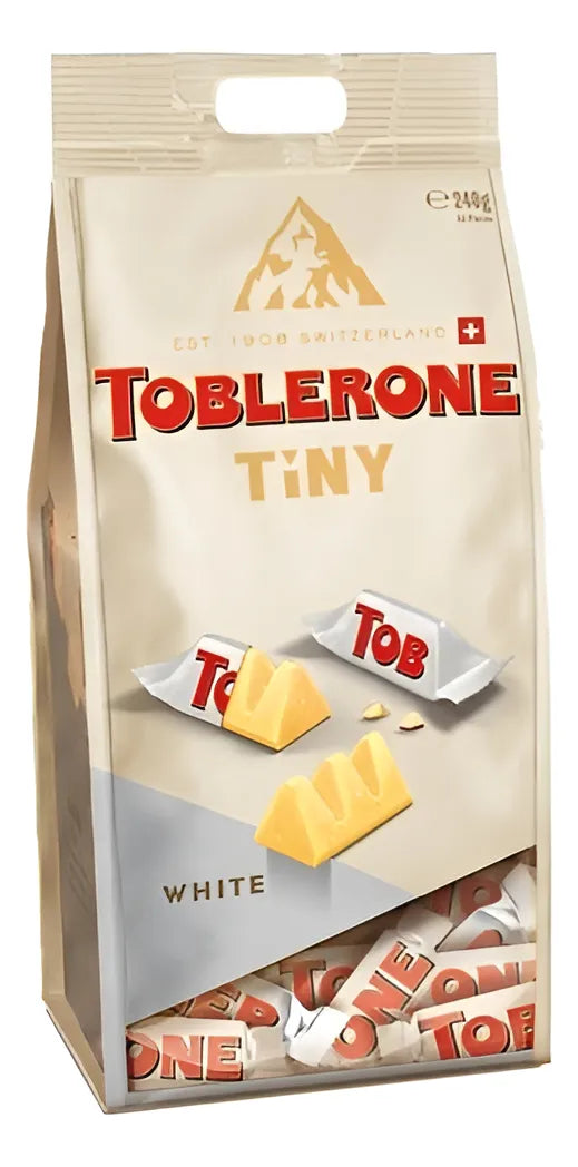 Chocolates Toblerone Blanco Tiny Bolsa - 200g - Attenza Panamá