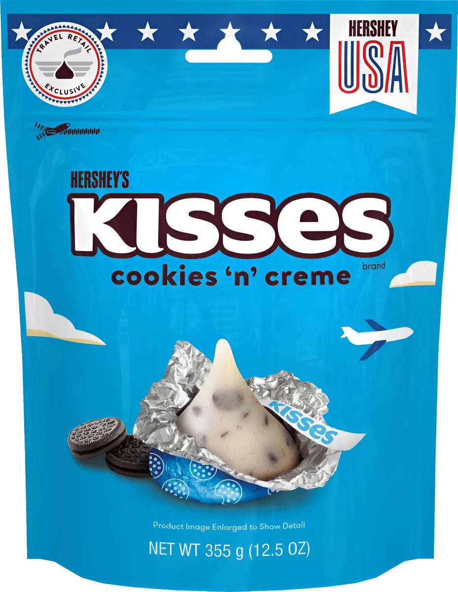 Chocolates Hersheys Kisses Cookies&Crème Bolsa - 355g - Attenza Panamá