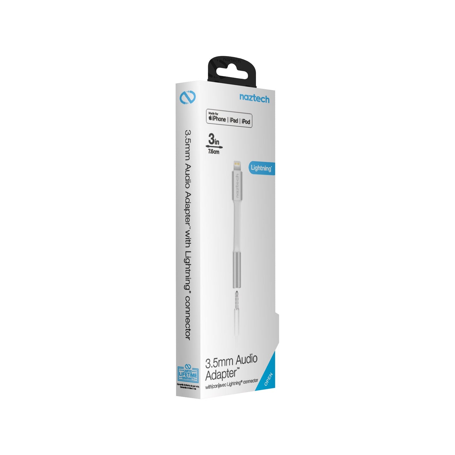 Naztech Adaptador De Audio 3.5mm A Lightning - Attenza.net
