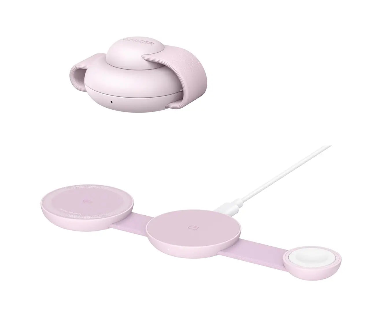 Cargador Inalámbrico plegable Anker MagGo 3 en 1 Qi2 de 15 W