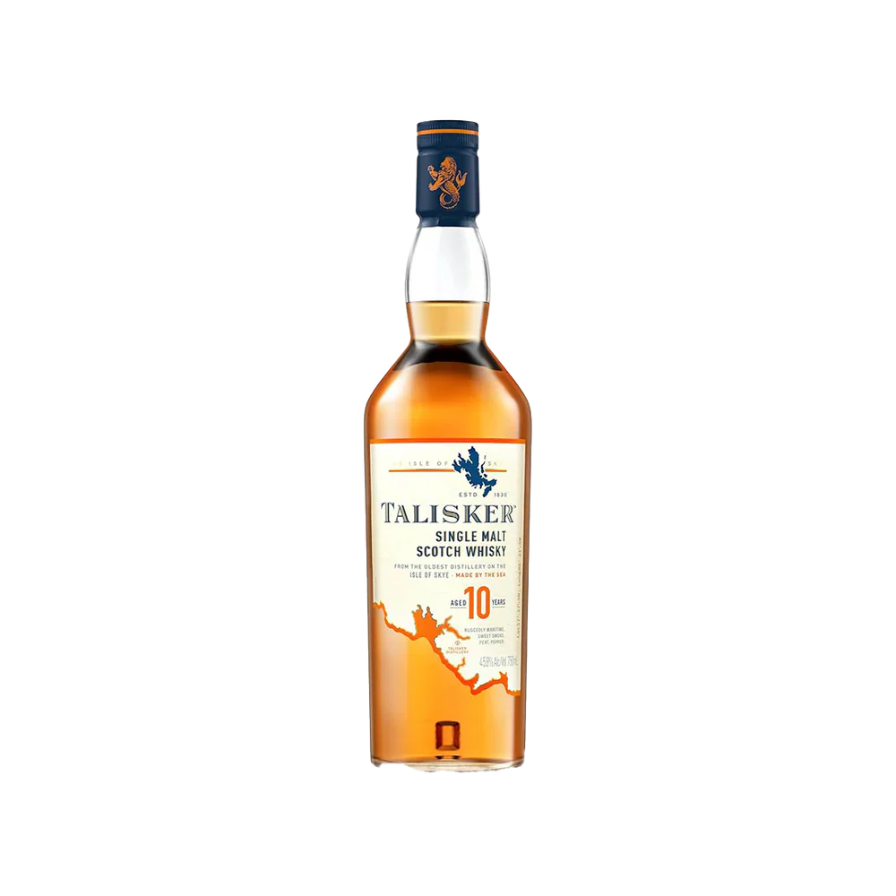 Talisker 10 Year Old Single Malt Scotch Whisky - Attenza.net