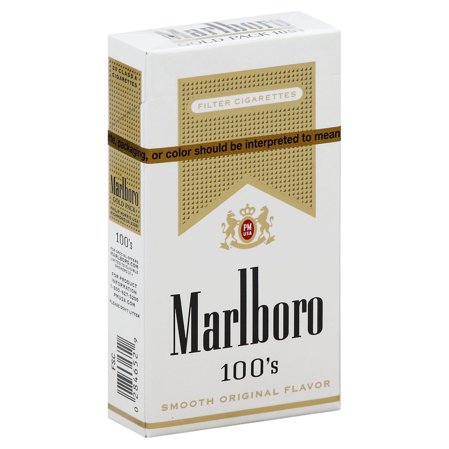 Cigarrillos Marlboro Gold Lights 100´s - Attenza.net