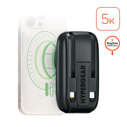 Hypergear Bateria Portable Mag Grip Go 5000mAh Inalámbrica - Attenza.net