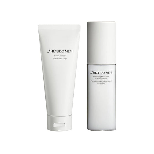 Shiseido Men Hydrating & Cleansing Skincare Set: Face Cleanser 125 ml + Hydrating Lotion 150 ml - Attenza Panamá