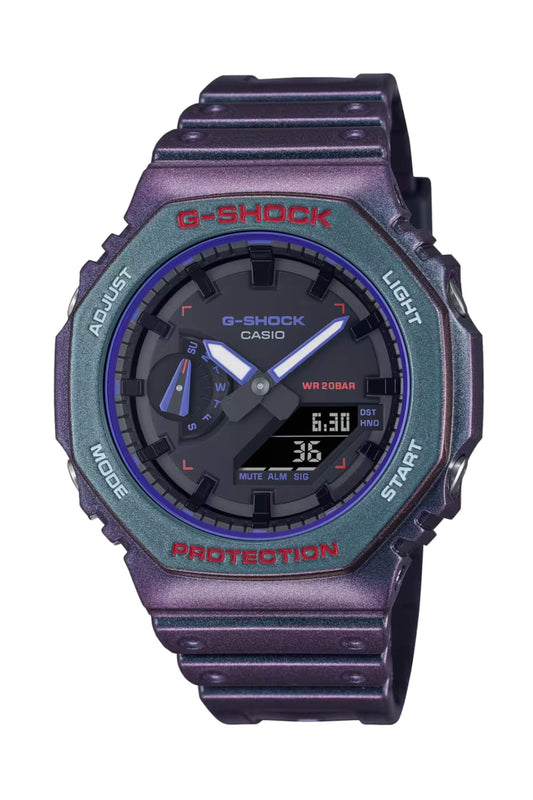 Reloj Análogo-Digital Octagon Carbon Core Aim High Gradient Juvenil Morado de Hombre - Attenza.net