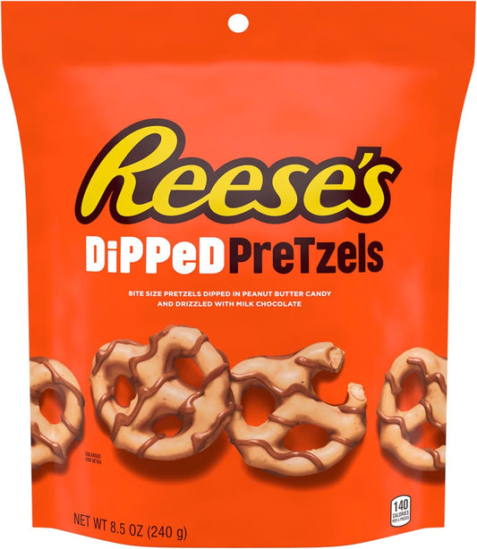 Chocolates Hersheys Reeses Dipped Pretzel Bolsa - 240g - Attenza.net