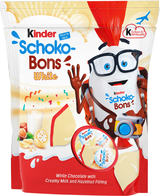 Chocolates Kinder Schokobons Blanco Bolsa - 288g - Attenza Panamá