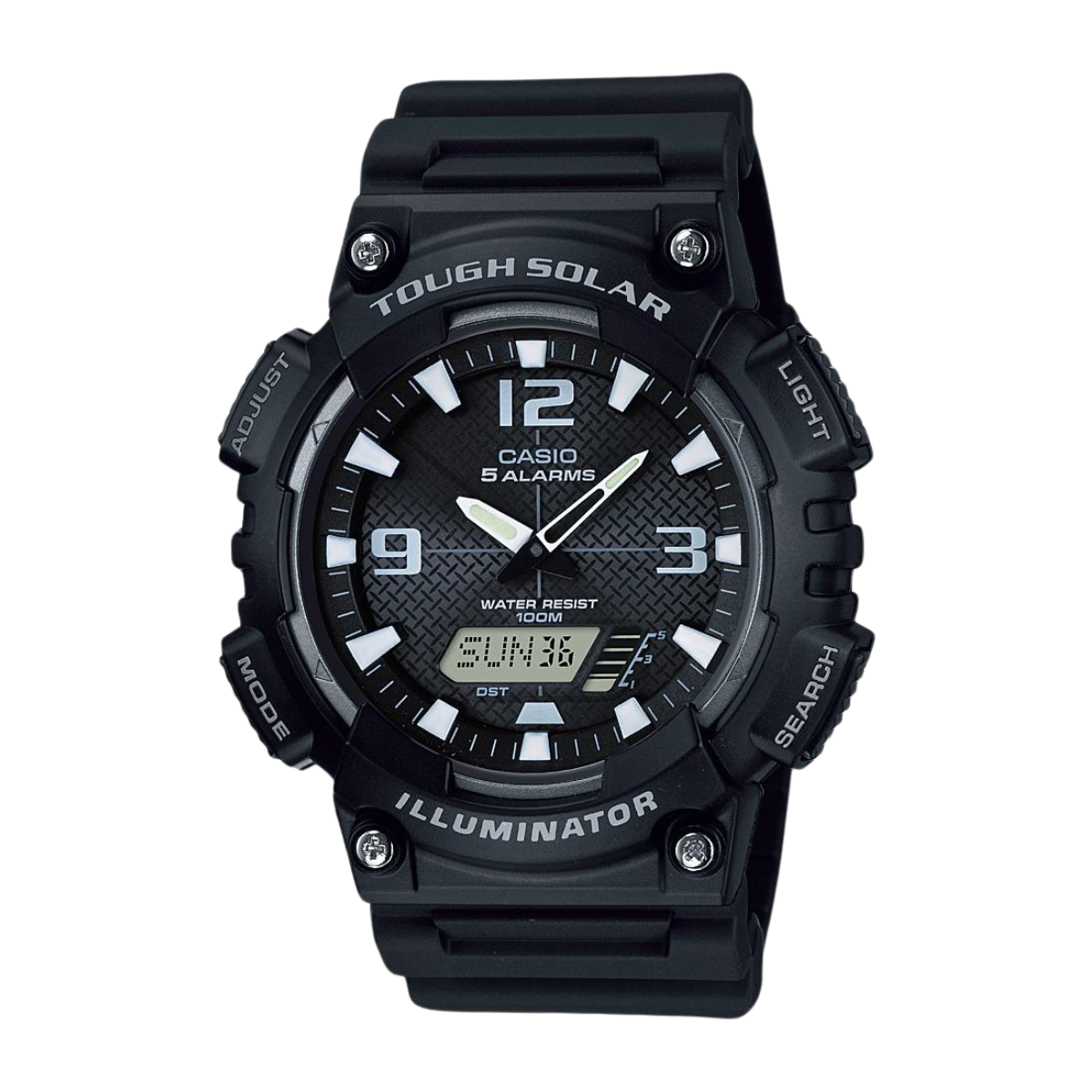 Reloj Análogo-Digital Illuminator Sport Negro de Hombre - Attenza Panamá