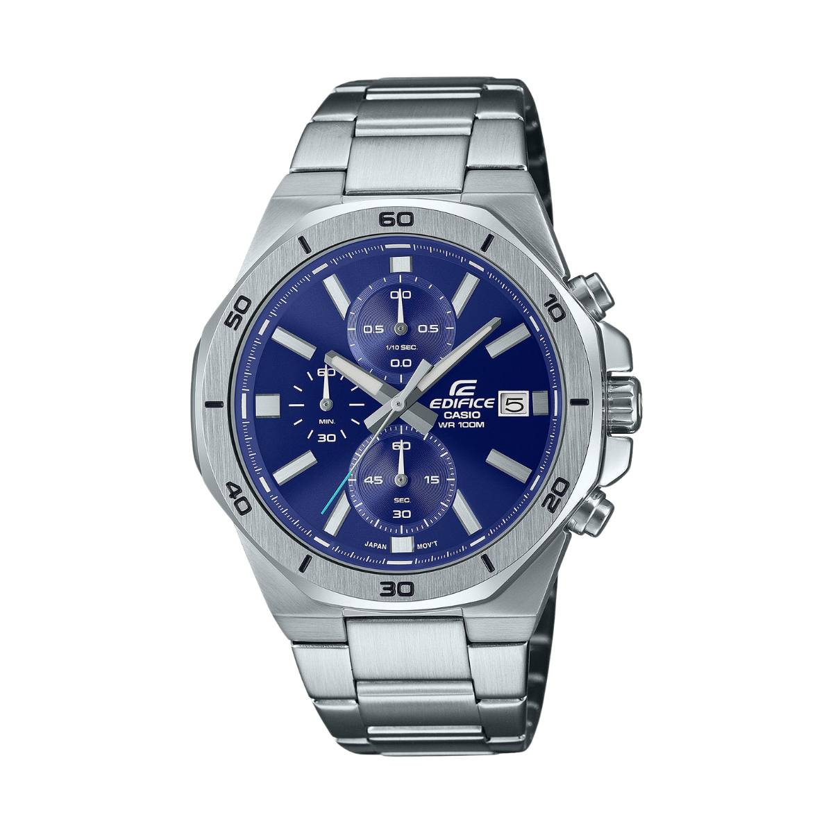 Reloj Análogo Octagonal Vintage Azul de Hombre - Attenza Panamá