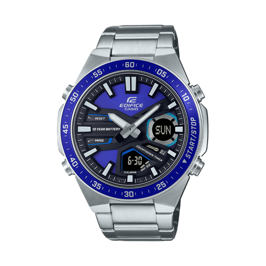 Reloj Análogo-Digital Sport Plateado de Hombre - Attenza Panamá