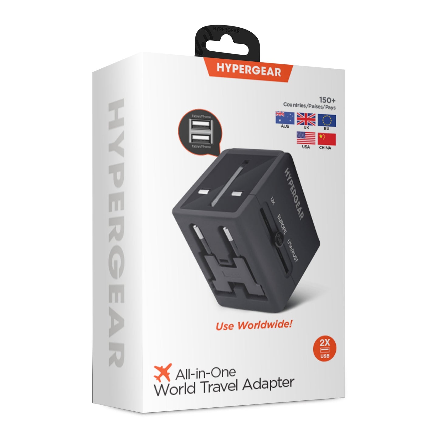 HyperGear Cargador De Viaje & Puerto USB Todo En 1 - Attenza Panamá