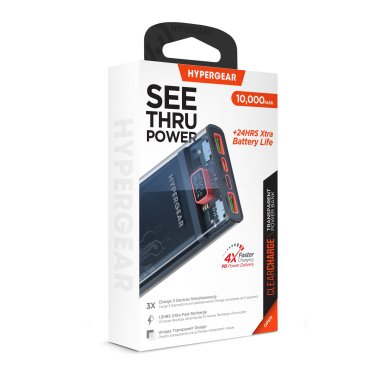 HyperGear Bateria Portable 10000 mAh Cubierta Transparente - Attenza Panamá