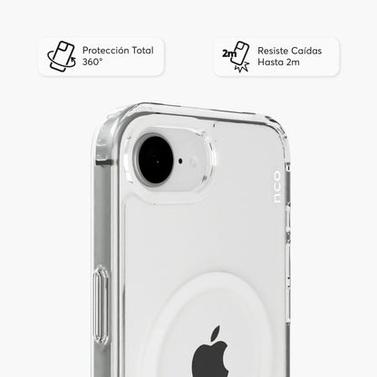 SafeCase Clear para iPhone 17e & 16e compatible con MagSafe