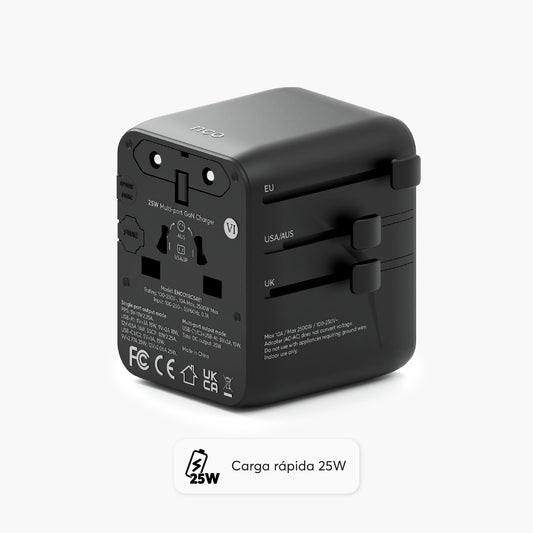 TravelAdapter Universal 25W – USB A / USB C