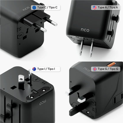 TravelAdapter Universal 25W – USB A / USB C