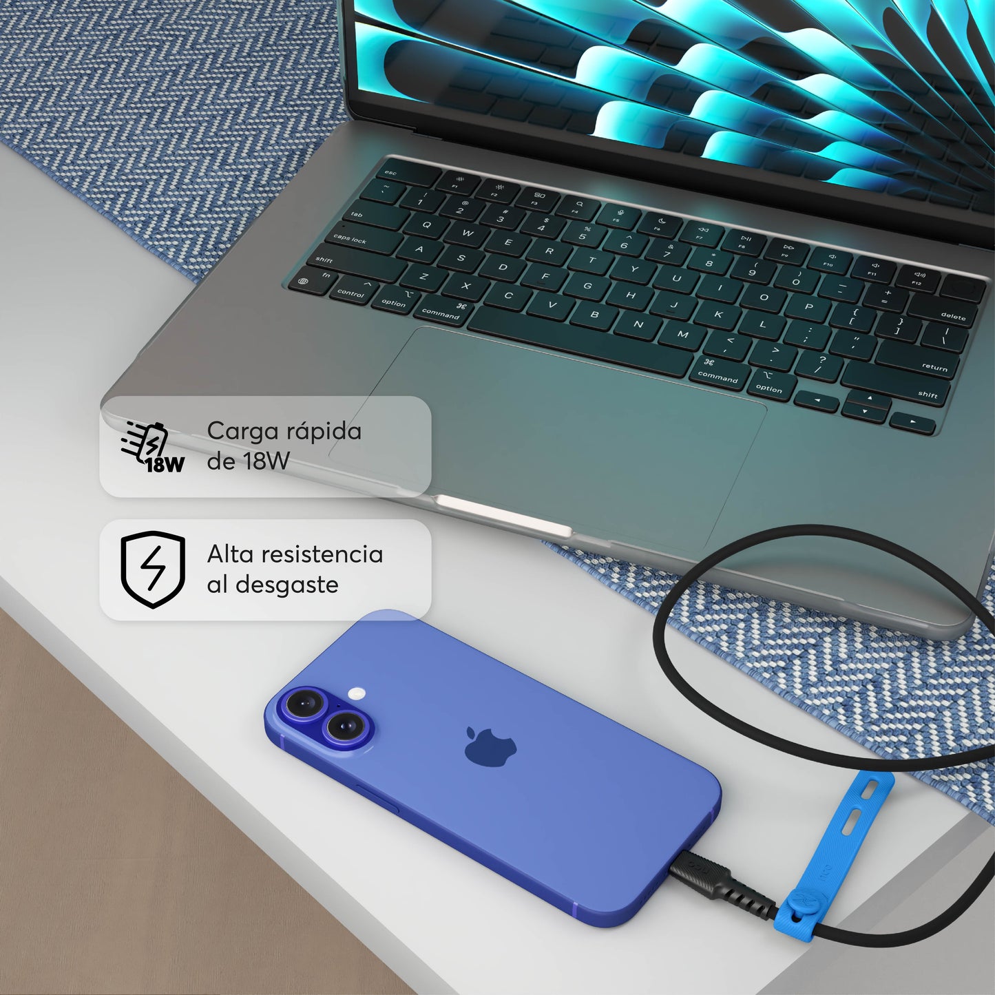 PowerLite 1M Cable USB-A - USB-C