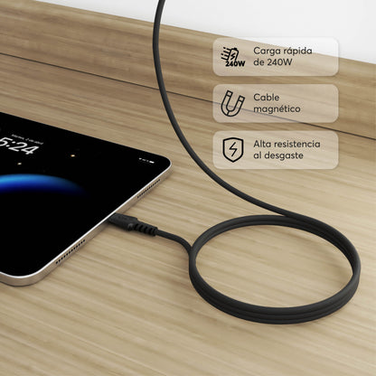 PowerForce 2M Cable Magnético USB-C - USB-C