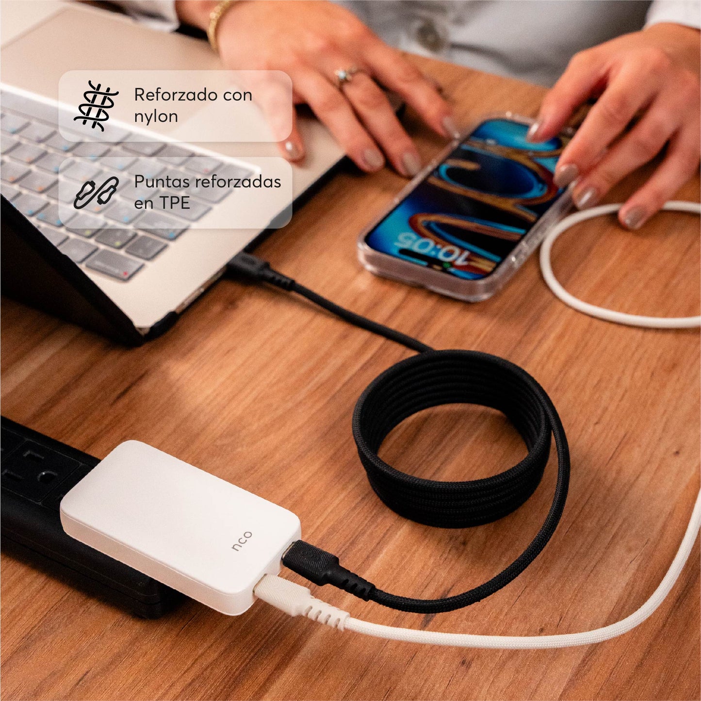 PowerForce 2M Cable Magnético USB-C - USB-C