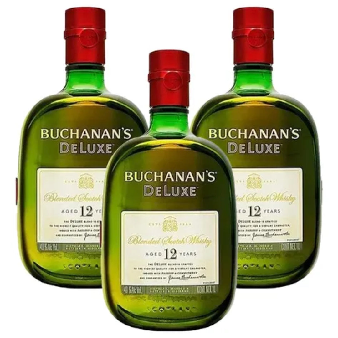 Buchanan's Deluxe Aged 12 Years Blended Scotch Whisky (3X1000ml.) - Attenza Panamá