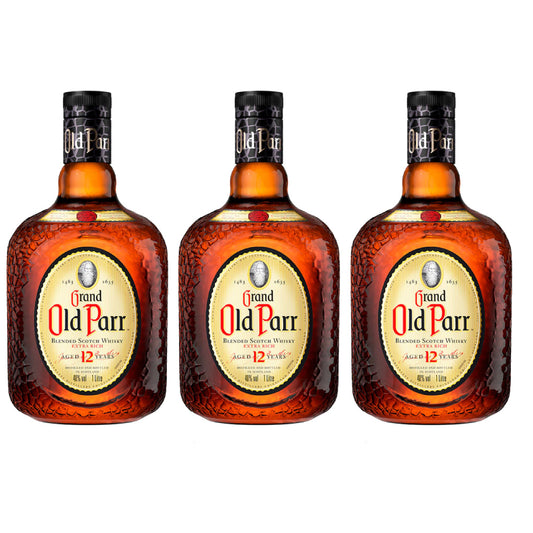 Old Parr Aged 12 Year Old Blended Scotch Whisky (3X1000ml.) - Attenza Panamá