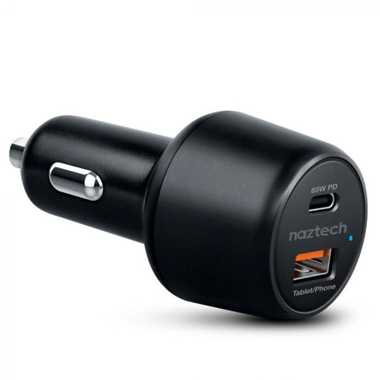 Naztech Cargador Para auto Speed Max65 USB-C Pd65w + USB-A Qc318w - Attenza Panamá
