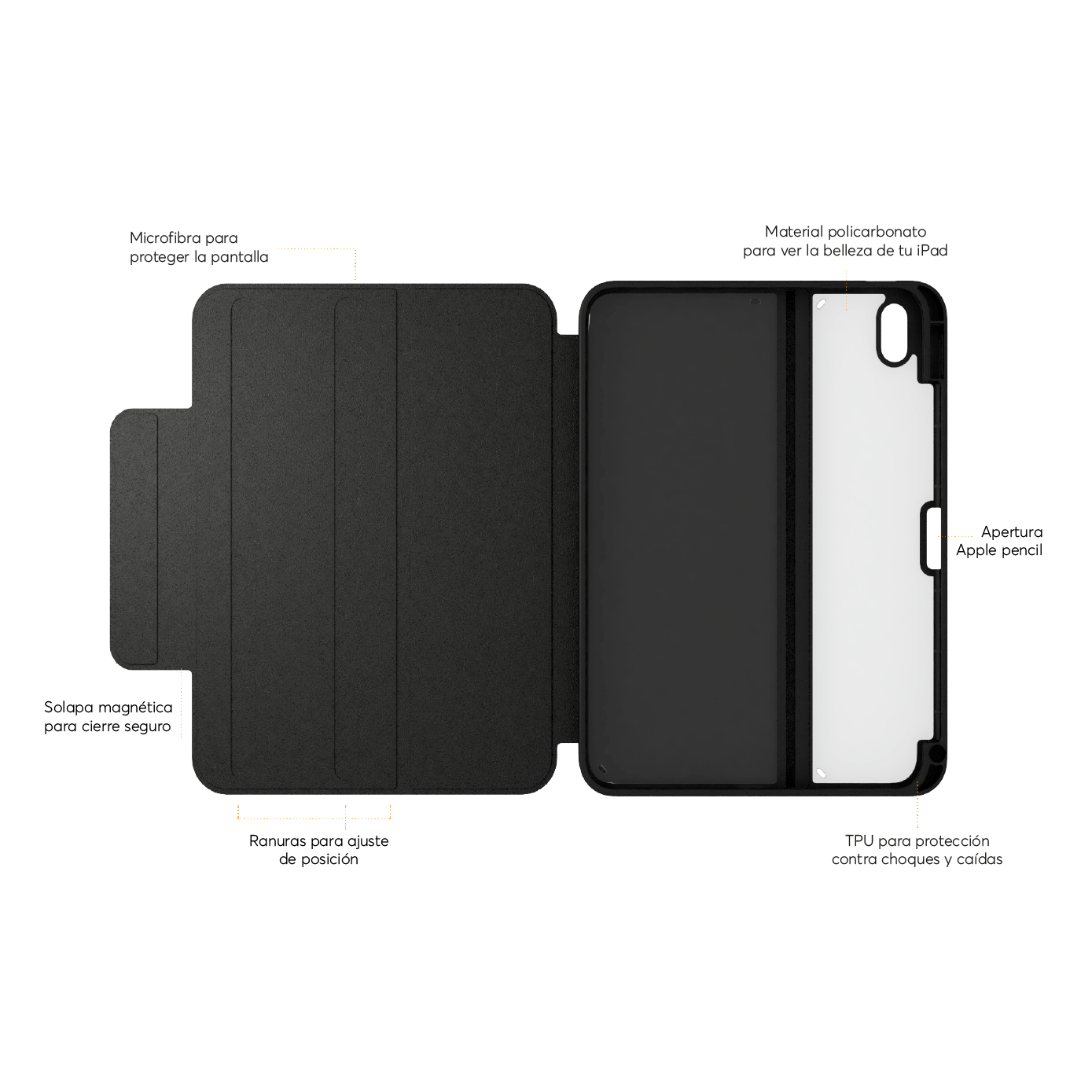 SafeCase Click Royal Black para iPad Air 11