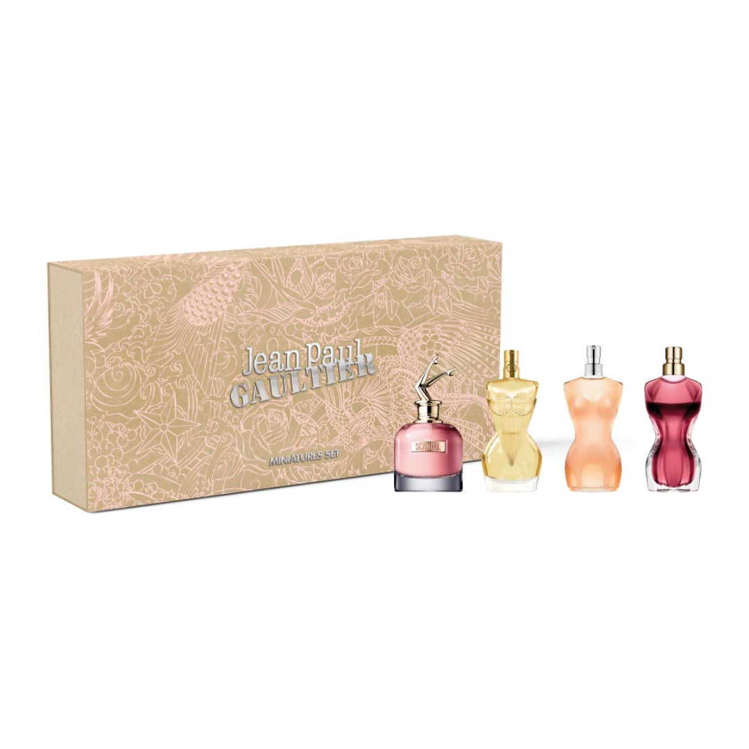 Gaultier Coffret: Scandal Eau de Parfum 5ml + Divine Eau de Parfum 5ml + Classique Eau de Parfum 5ml + La Belle Eau de Parfum 5ml - Attenza Panamá