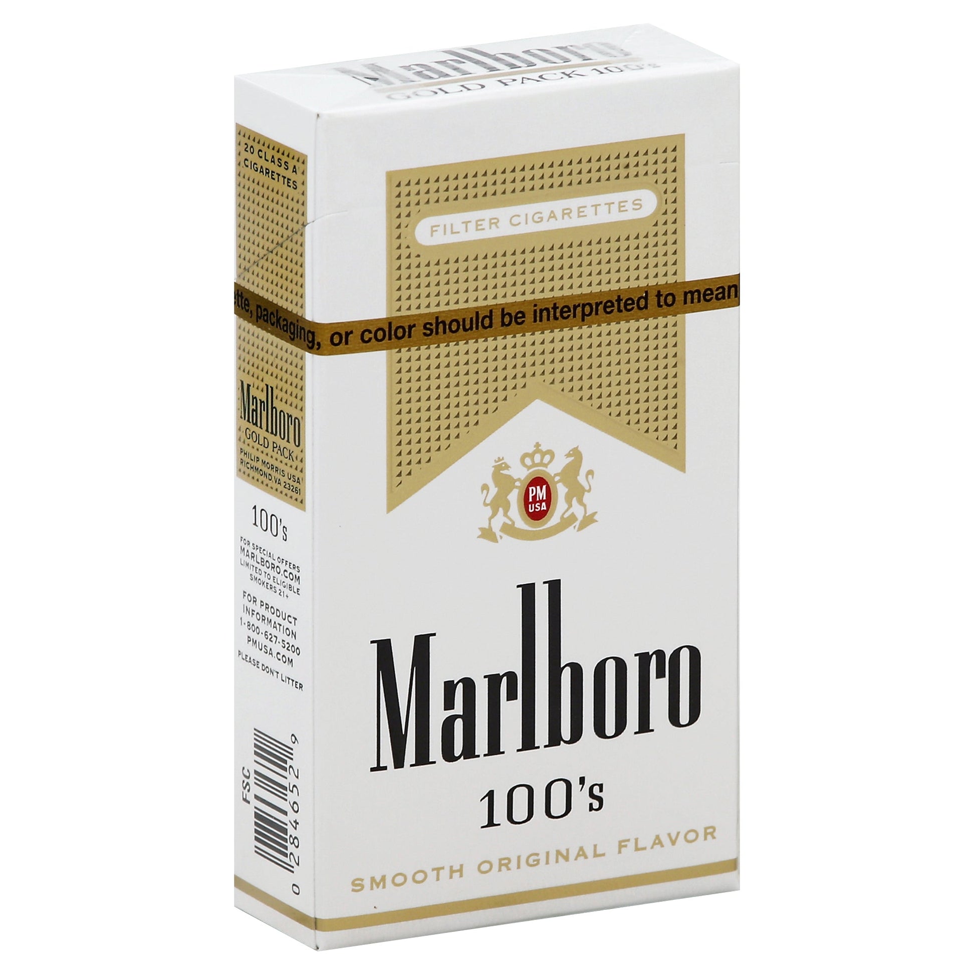 Cigarrillos Marlboro Gold Lights 100´s - Attenza.net