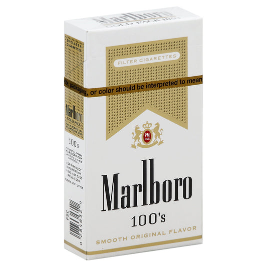 Cigarrillos Marlboro Gold Lights 100´s - Attenza.net