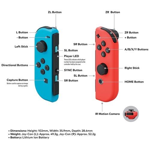 Compre Online: NINTENDO SWITCH™ JOY-CON (L-R) NEON - Attenza Duty Free